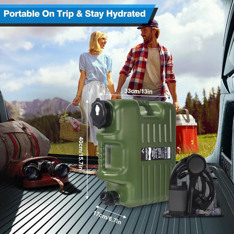 Digury Portable Camping Shower with 5 Gallon Water Jug, 6000mAh Rechargeable Outdoor Camping Shower Kit, IPX7 Waterproof Pump BPA Free Water Containers Camp Essentials - Image 5